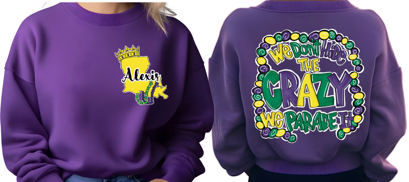 We Don't Hide Crazy - Cajun We Crazy Mardi Gras Shirt