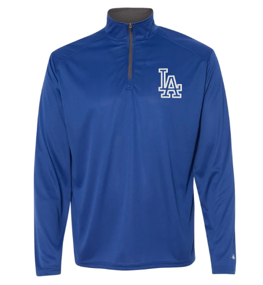 LAHS Softball | Embroidered Badger B-Core Quarter Zip Long Sleeve {men + women + youth}