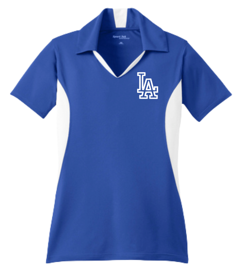 LAHS Softball | Embroidered Sport-tek Side Blocked Micropique Sport Wick Polo {men + women}