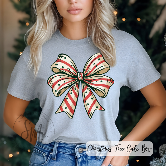 Christmas Cake Bow Design