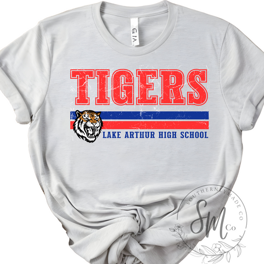 LAHS Distressed Tiger