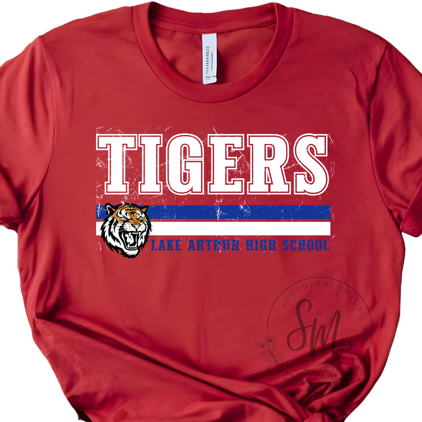 LAHS Distressed Tiger