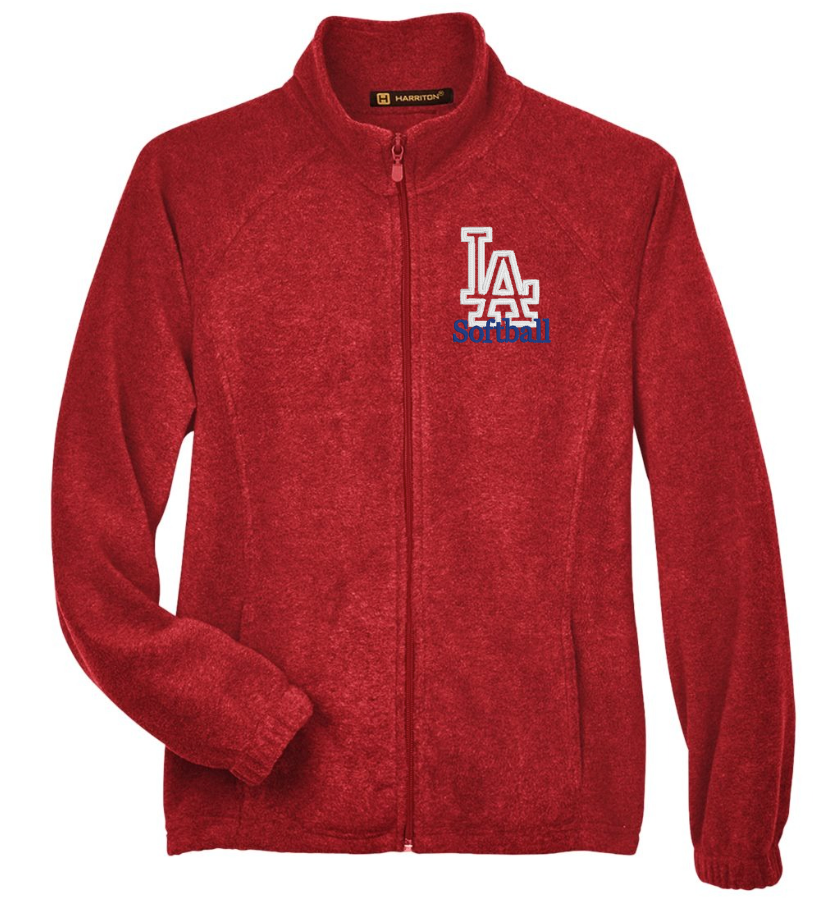 LAHS Softball | Embroidered Fleece Zip Up {men, women, + youth}