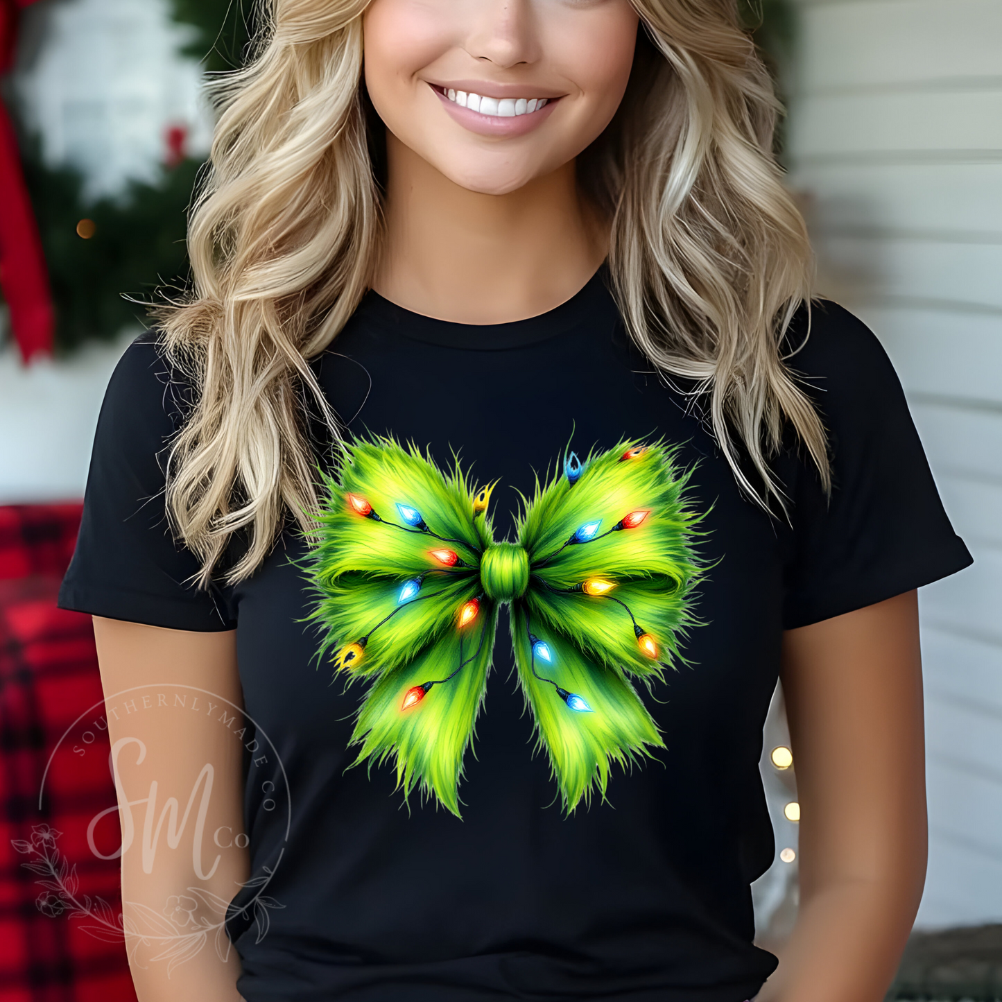 Grinch Bow Design