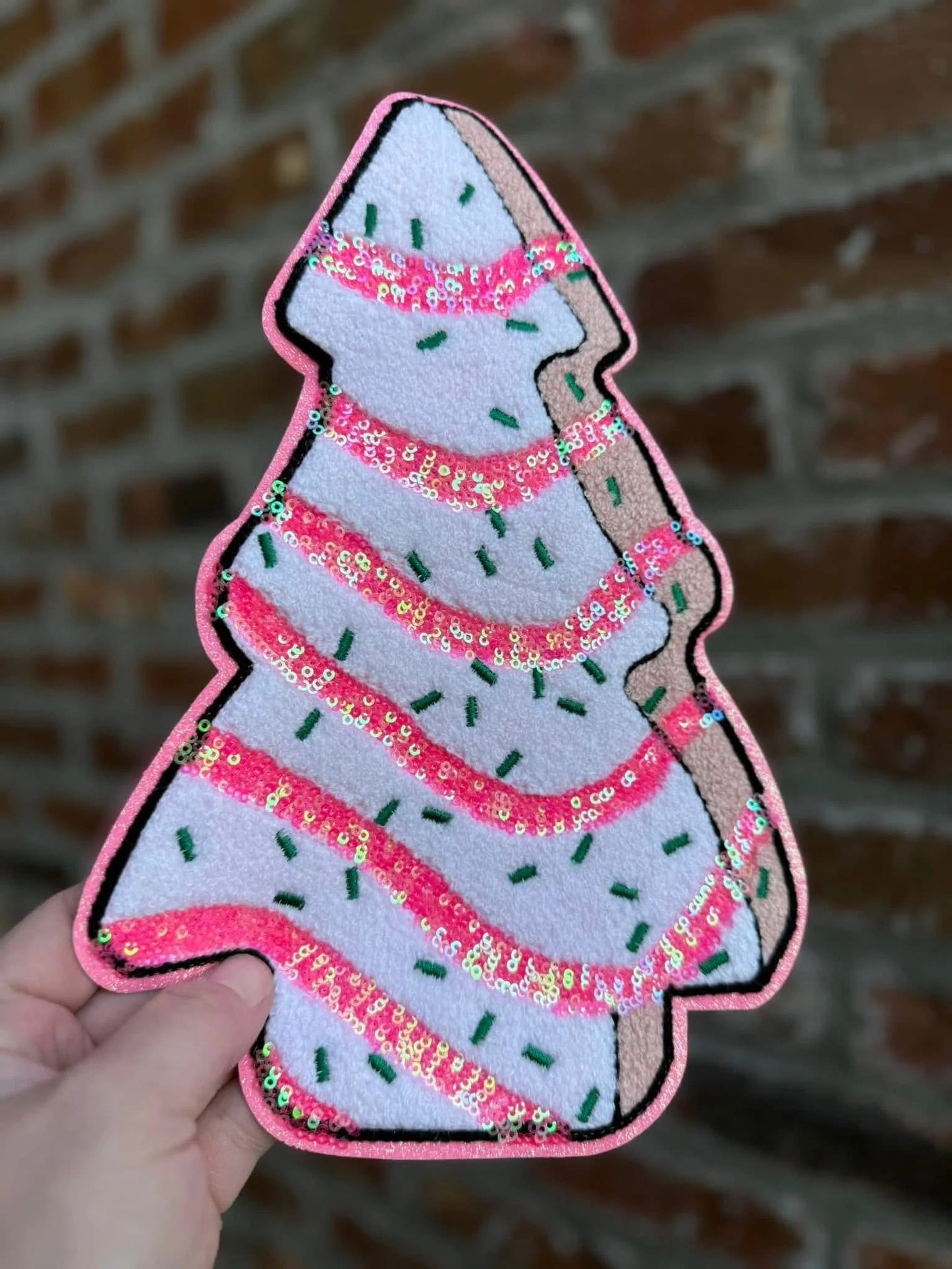 Christmas Tree Cake Patch Sweatshirt