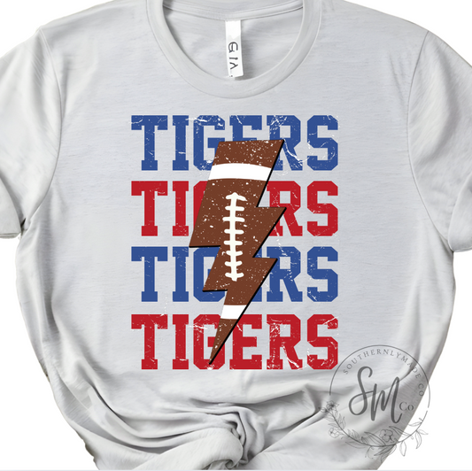 Tigers Football Lighting Bolt