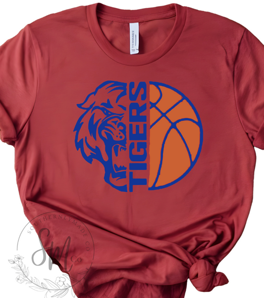 Tigers Basketball - Half Tiger