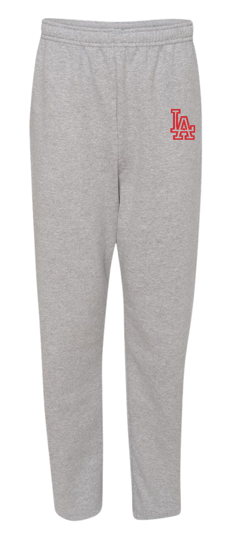 LAHS Softball | Embroidered Grey Fleece Sweatpants with Pockets {unisex}