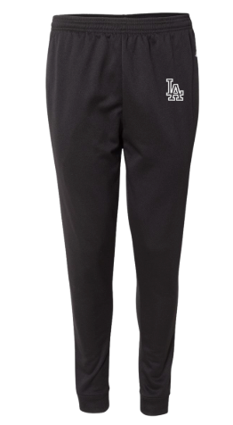 LAHS Softball | Embroidered Black Fleece Joggers with Pockets {unisex}
