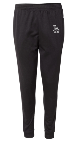 LAHS Softball | Embroidered Black Performance Fleece Joggers {unisex}