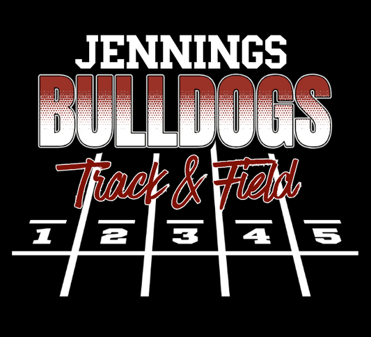 Jennings Bulldogs - Track & Field - Black