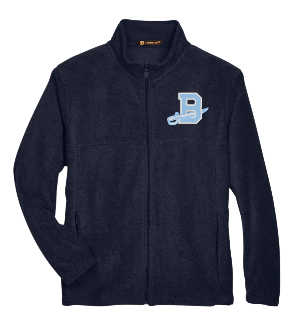 Barbe Bucs Basketball | Embroidered Fleece Zip Up {men, women, + youth}