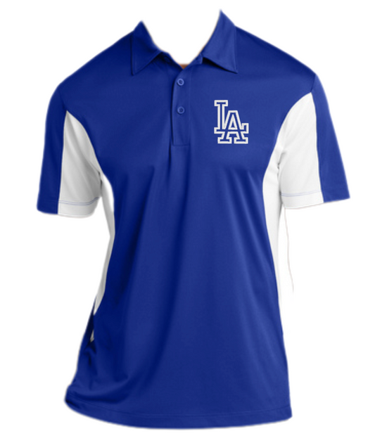 LAHS Softball | Embroidered Sport-tek Side Blocked Micropique Sport Wick Polo {men + women}