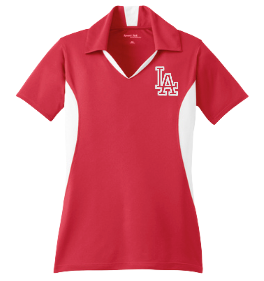 LAHS Softball | Embroidered Sport-tek Side Blocked Micropique Sport Wick Polo {men + women}
